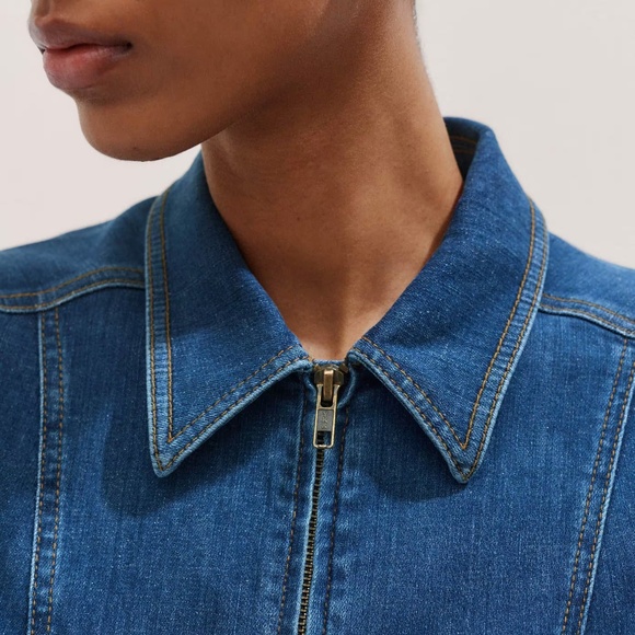 ME+EM Blue Denim Jumpsuit - Picture 11 of 14